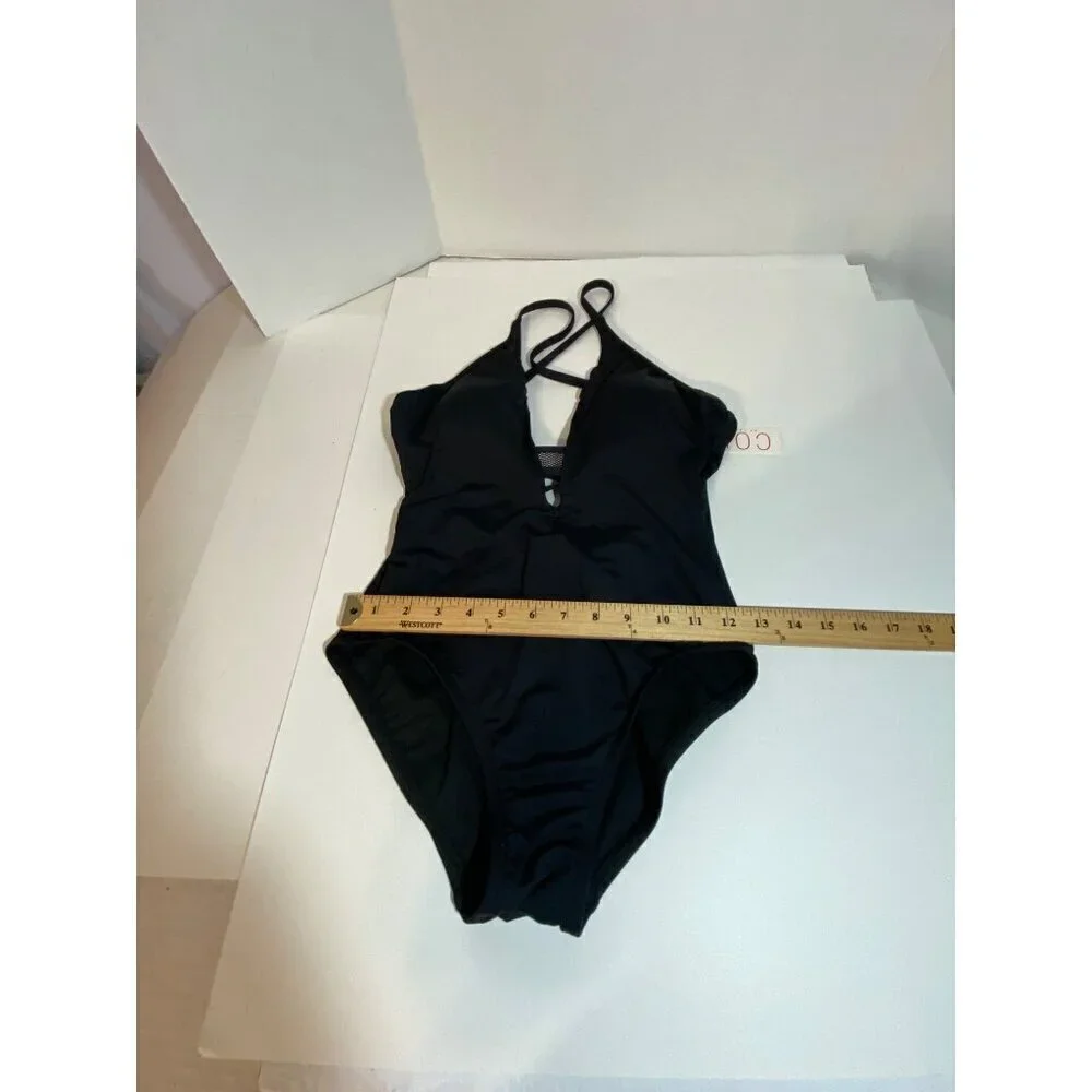 Cole One Piece Black Swimsuit with Crisscross Straps‎ Women’s Size 6 NWT